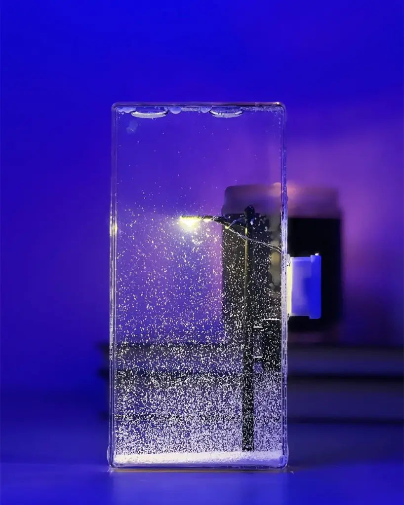 Snowfall Lamp, Street Light Snow Globe, Handmade DIY Snow Scenery Night Light, Christmas Desktop Decor for Birthday, Make Your Own Christmas Night Light, Snowflake Lamp for Family and Kids